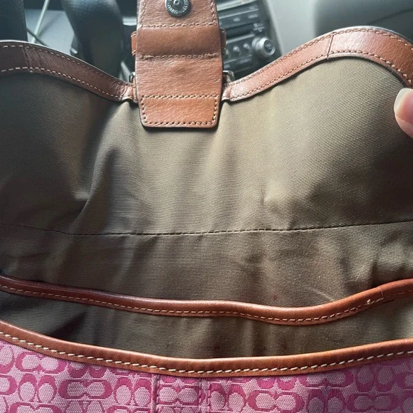 Rare Pink and Brown Coach SoHo - Picture 11 of 13